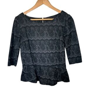 Ann Taylor | Lace Print Blouse